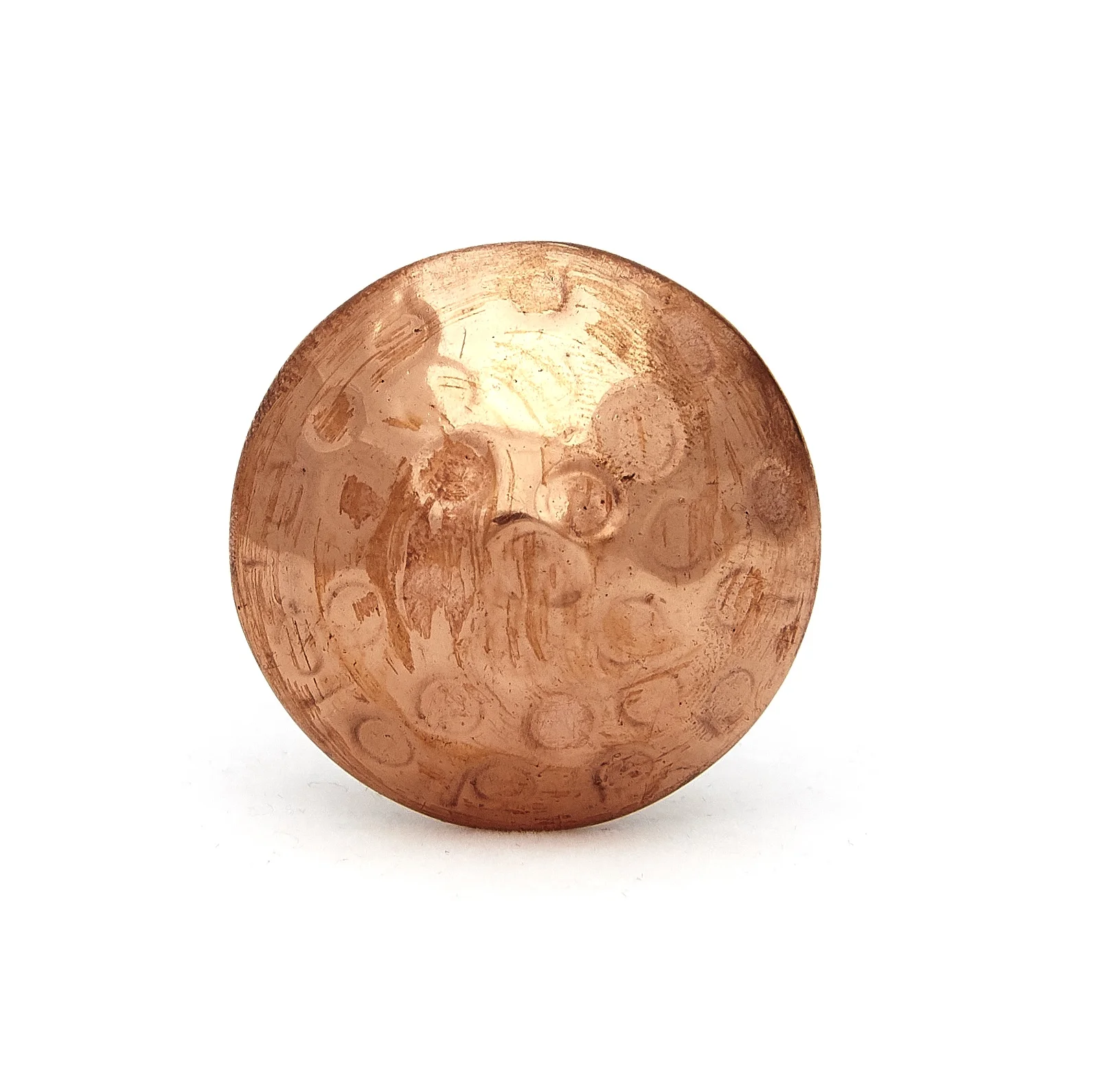 Hammered Copper Brass Knobs - Pack of 12
