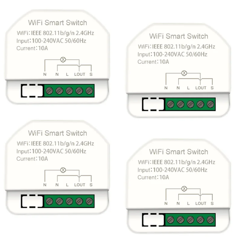 1gang MINI Wifi Smart Switch Timer Switches Smart Home Automation Compatible with Tuya Alexa Google Home