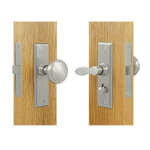 Deltana SDML334U15 Storm Door Latch; Square; Mortise Lock; Satin Nickel Finish