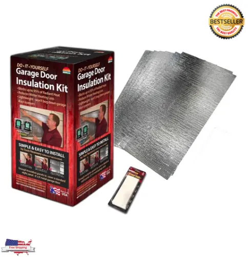 REACH BARRIER Garage Door Insulation Kit Reflective Air Heat And Sound Barrier