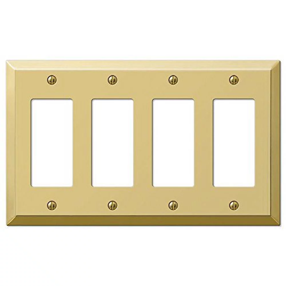 Century Polished Brass 4 Rocker (GFI)