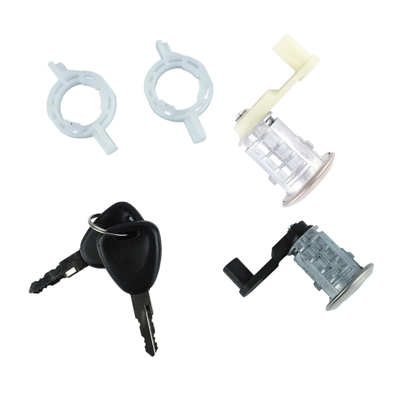 Car Door Lock Cylinder, Car Door Lock Cylinder with 2 Key Smooth Control 7701468981 Replacement for MEGANE CLIO THALIa