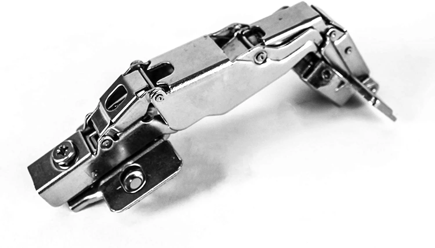 Berta 165 Degree Soft Close Full Overlay Frameless Lazy Susan Cabinet Hinges with Screws (4 Pack)