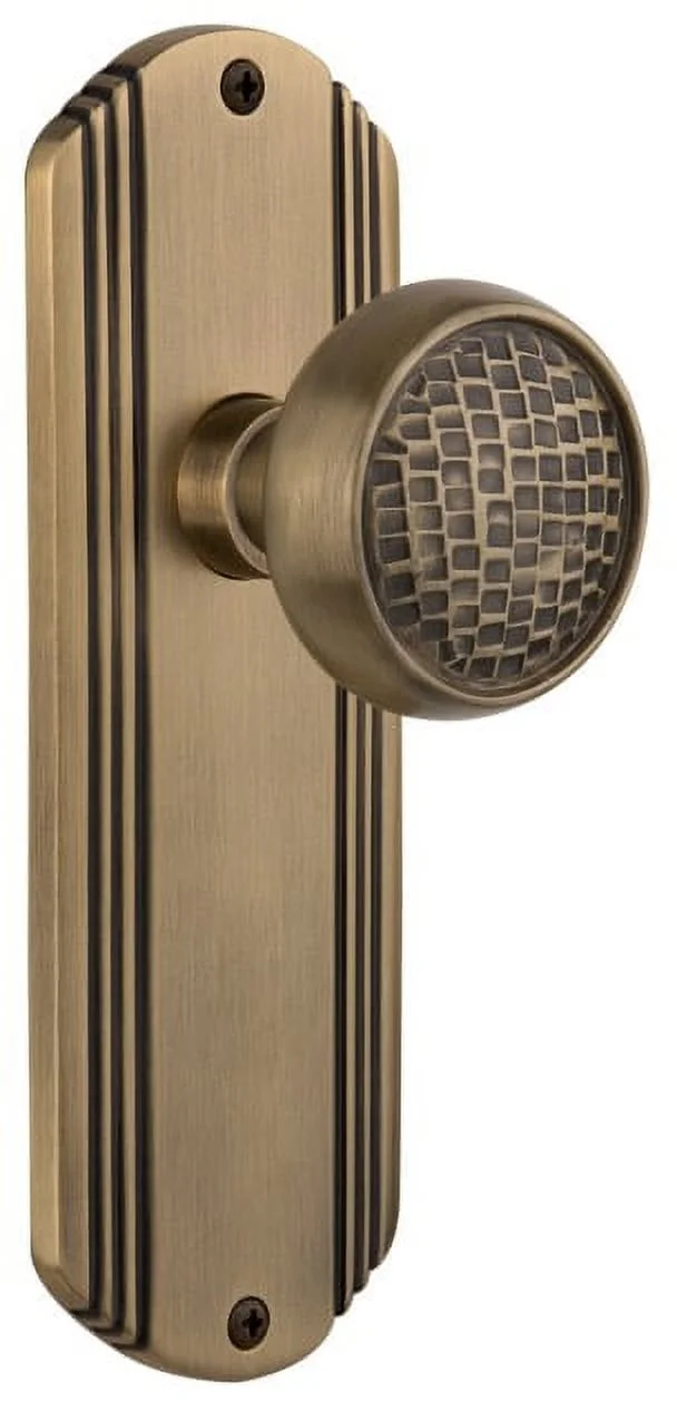 Nostalgic Warehouse Deccra_Sd_Nk Vintage Craftsman Solid Brass Single Dummy Door Knob -