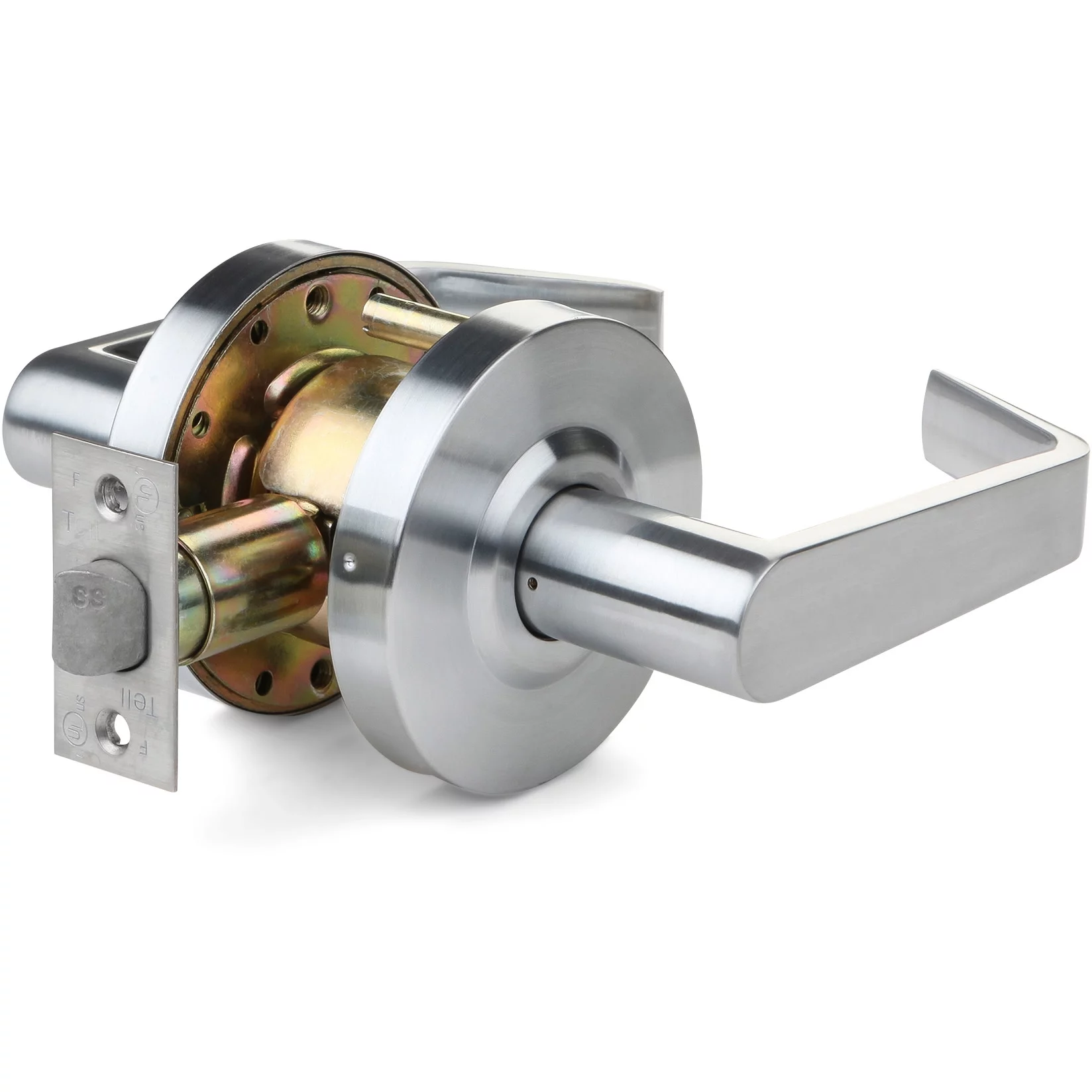 Cortland Grade 2 Standard-Duty Passage Lever, Satin Chrome