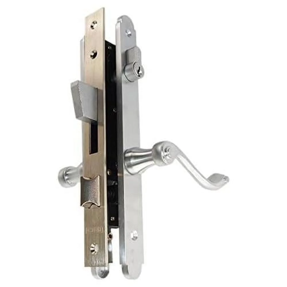 Marks Double Cylinder Thinline Slim Line 2750C/26D Chrome Right Hand Mortise Entry Lever Plate Trim Set Lockset Lock Set