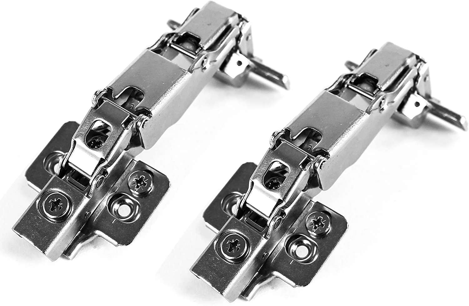 Berta 165 Degree Soft Close Full Overlay Frameless Lazy Susan Cabinet Hinges with Screws (4 Pack)