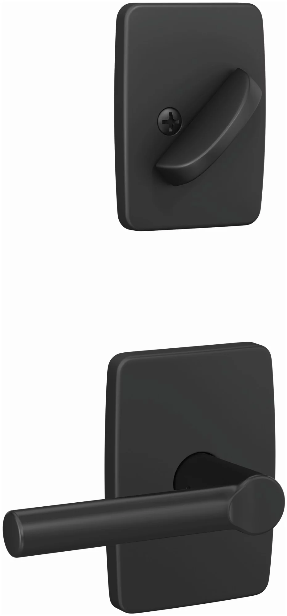 Schlage Fc94-Brw-Gee Custom Interior Only Non-Turning One-Sided Dummy - Black