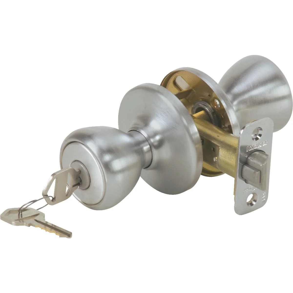 Kwikset Tylo Satin Chrome Entry Door Knob  400T 26D 6AL RCS K3 V1