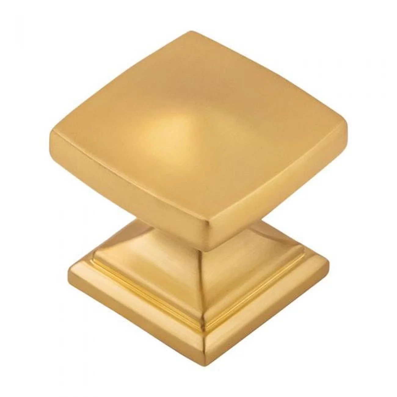 Belwith  1.25 sq. in. Door Knob, Brushed Gold Brass