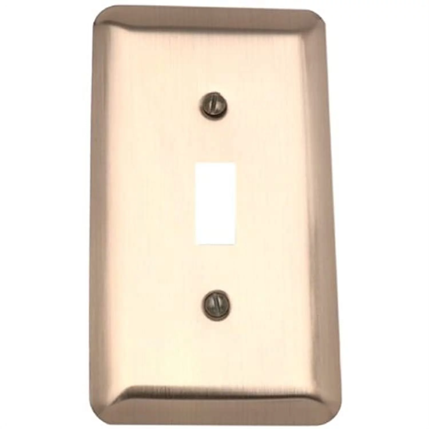 Amerelle 154T Moderne Wallplate 1 Toggle Steel Brushed Brass 1-Pack