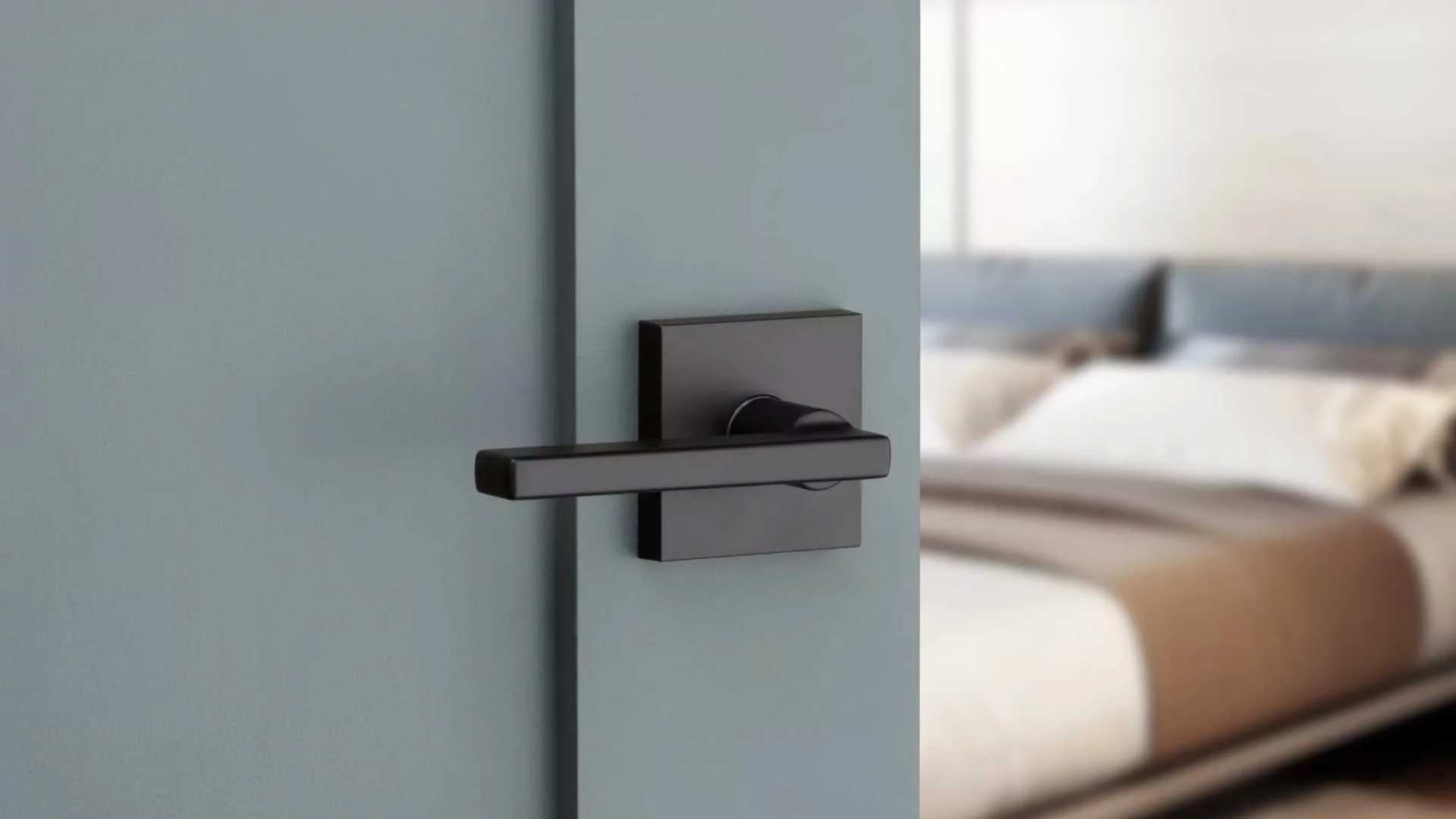 Kwikset 154HFLSQT-11P Halifax Square Passage Door Lever in Venetian Bronze