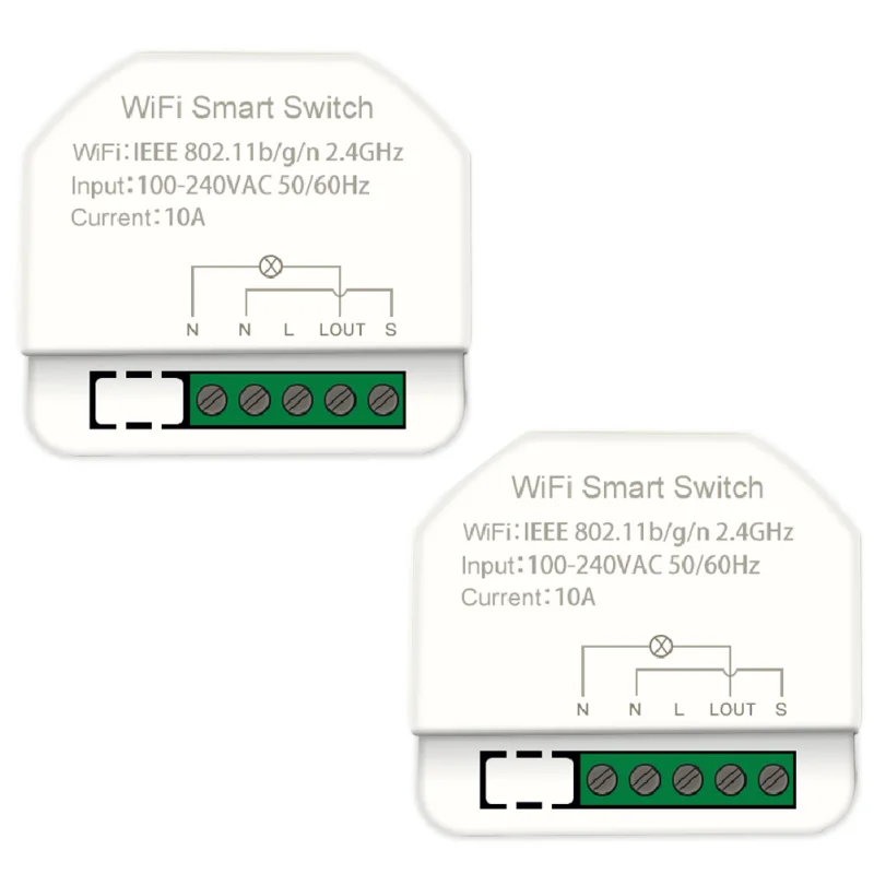 1gang MINI Wifi Smart Switch Timer Switches Smart Home Automation Compatible with Tuya Alexa Google Home