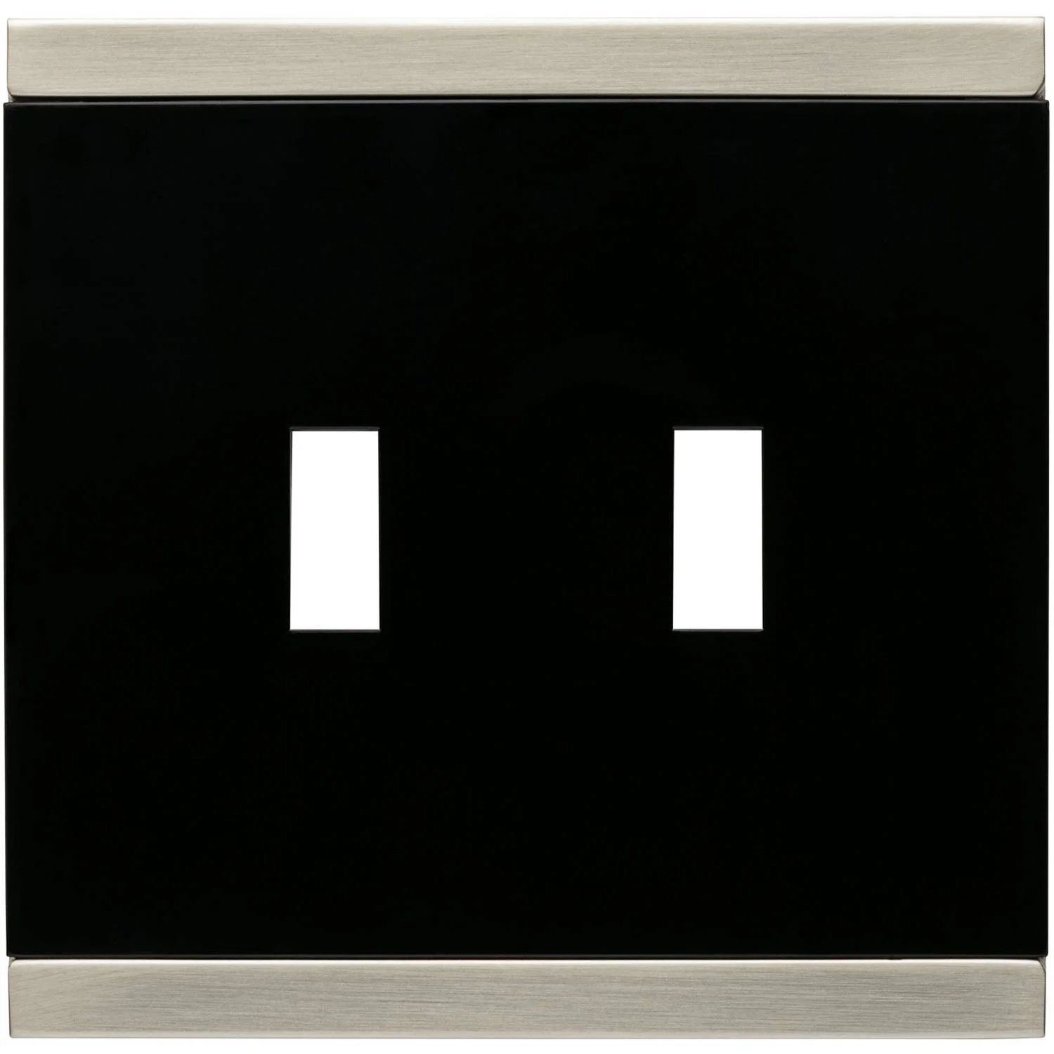 Franklin Brass Basic Stripe 2-Gang Toggle Switch Wall Plate