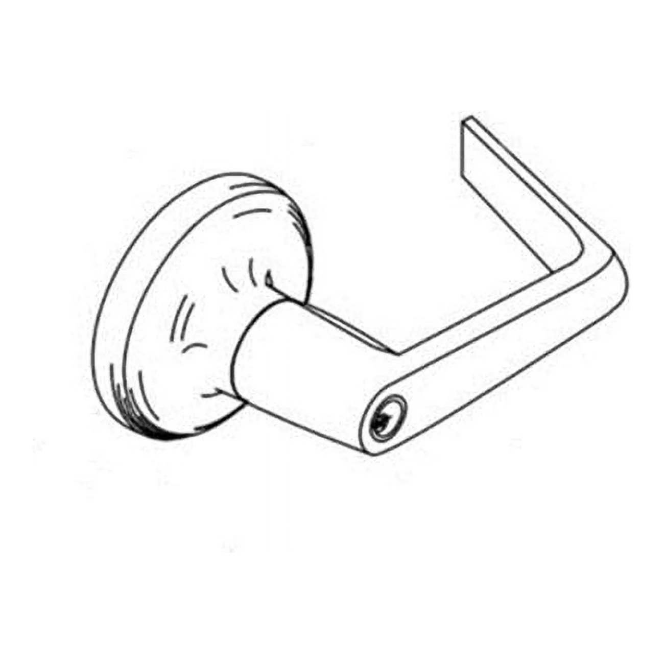 Commercial Single Dummy Augusta Lever Grade 1 Cylindrical Lock, Satin Chrome