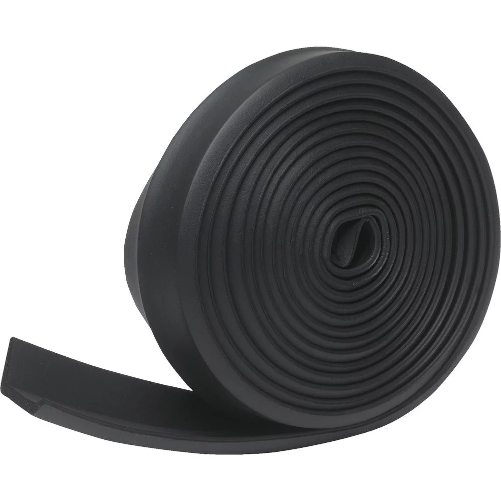 1PACK Do it 2-1/4 In. x 16 Ft. Black Rubber Weatherstrip Garage Door Seal