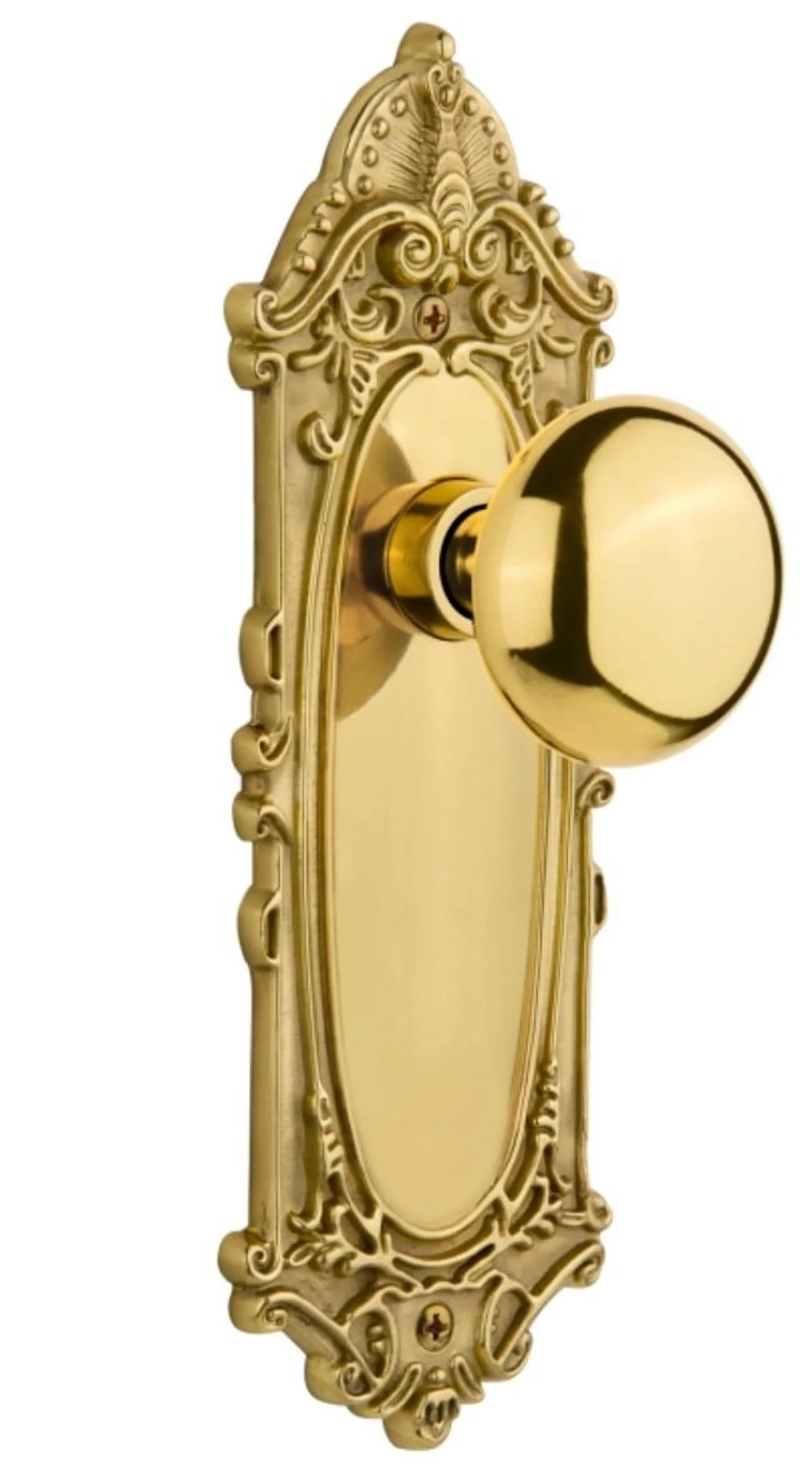 Nostalgic Warehouse Vicnyk_Sd_Nk New York Solid Brass Single Dummy Door Knob - Brass