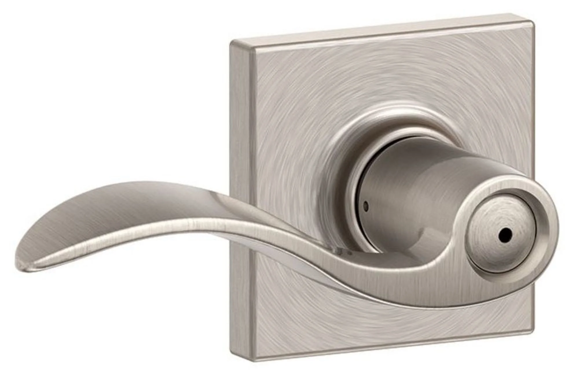 Schlage F40-Acc-Col Accent Privacy Door Lever Set - Nickel