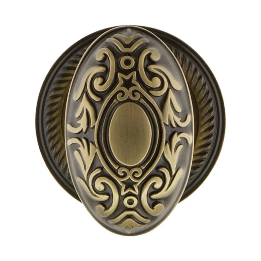 Nostalgic Warehouse Ropvic_Psg_238_Nk Victorian Solid Brass Passage Door Knob Set - Brass