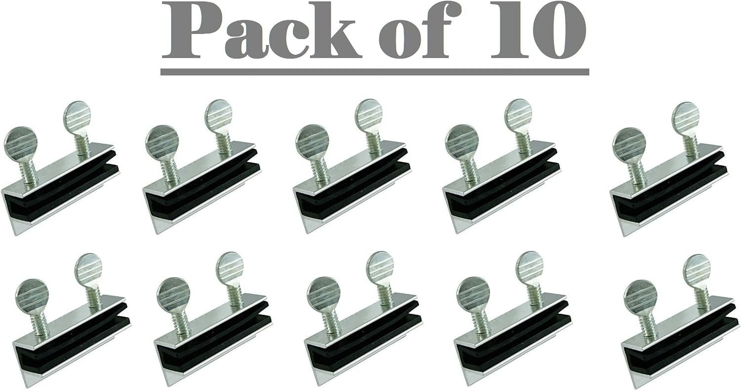 Aluminum Double Thumb Turn Patio Sliding Door  Window Lock (10 Pack)