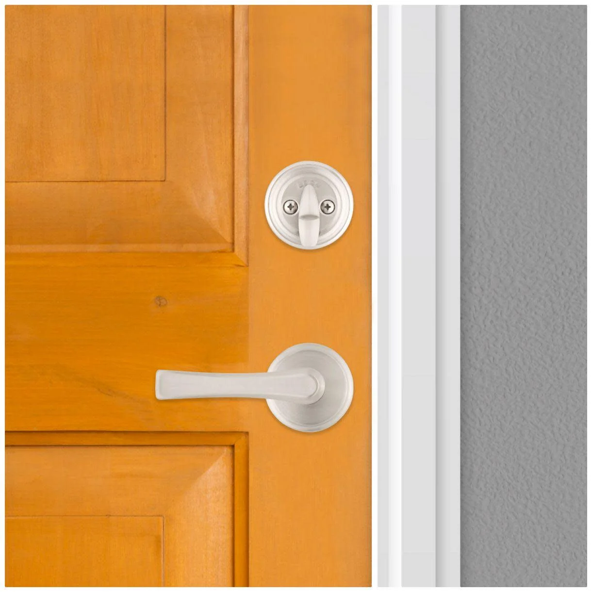 Kwikset 966Kal.Univ Katella Lever Single Cylinder Interior Pack - Black