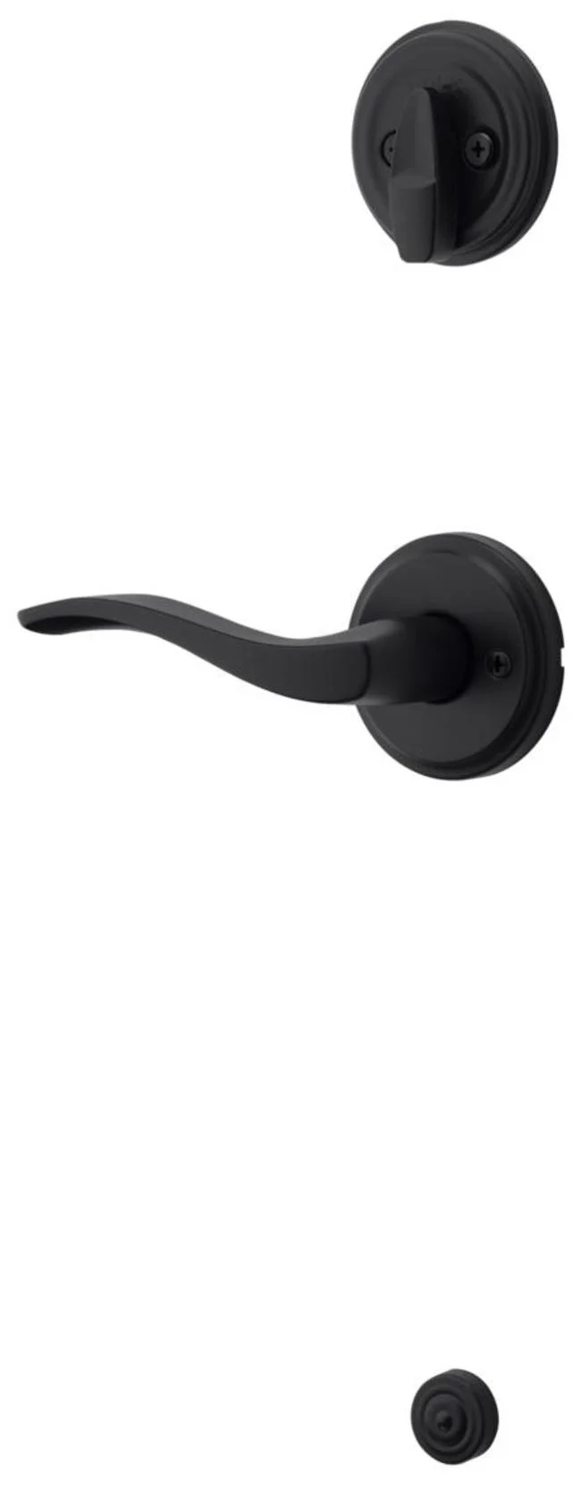 Kwikset 966Selrh.Univ Sedona Right Handed Lever Single Cylinder Interior Pack - Black