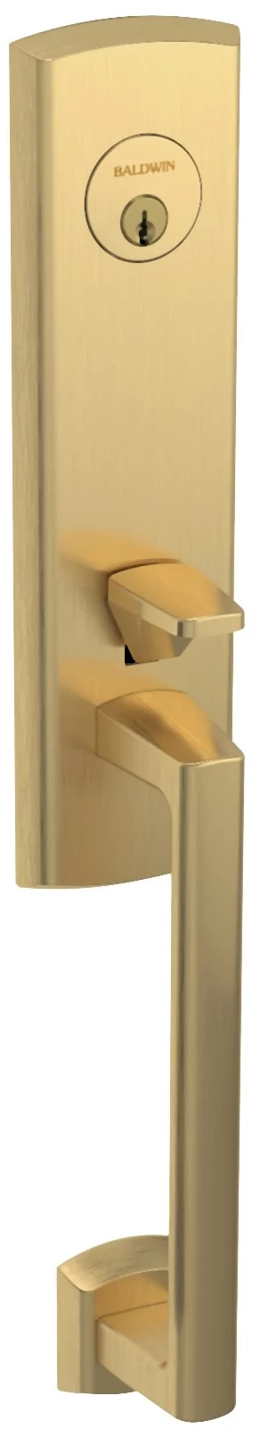 Baldwin 85387190LENT Evolved Soho Escutcheon Handleset - Satin Black