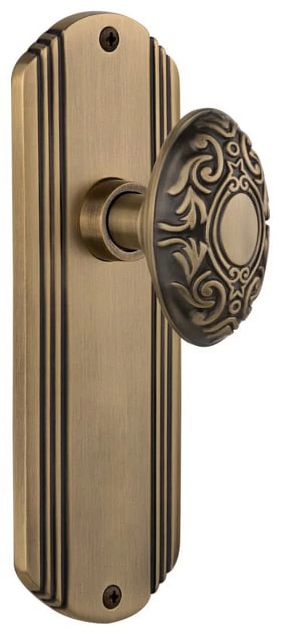 Nostalgic Warehouse Victorian Dummy Door Knob with Deco Plate