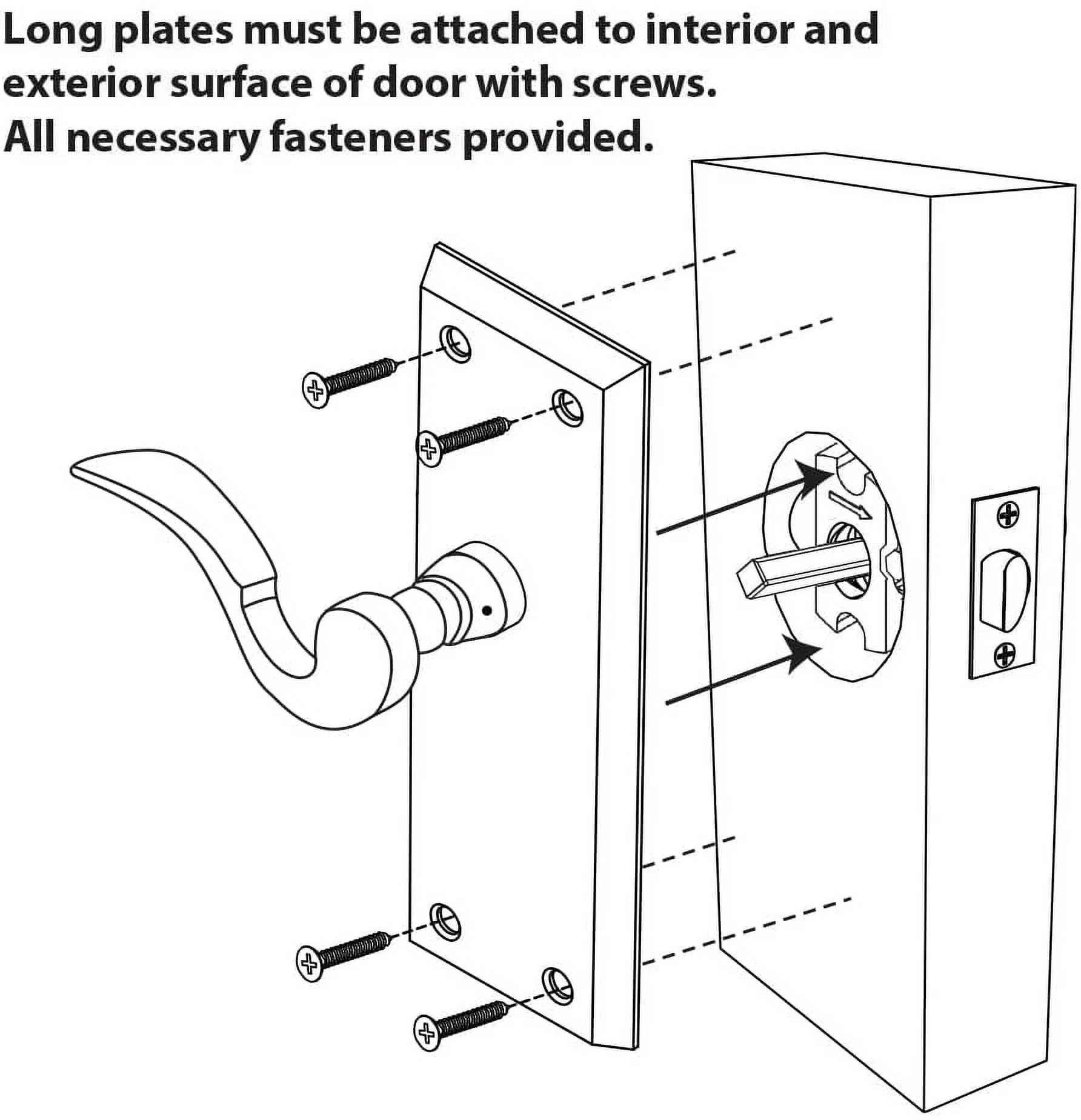 Nostalgic Warehouse Decwaw_Psg_238_Kh Deco Solid Brass Rose Passage Door Knob Set - Brass