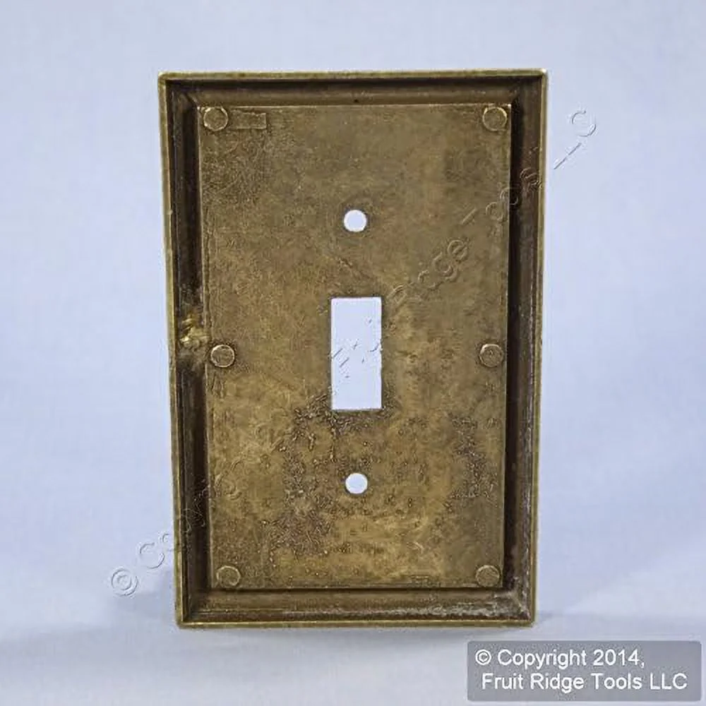 Brass Tiki Bamboo Toggle Switch Wallplate Cover 89601