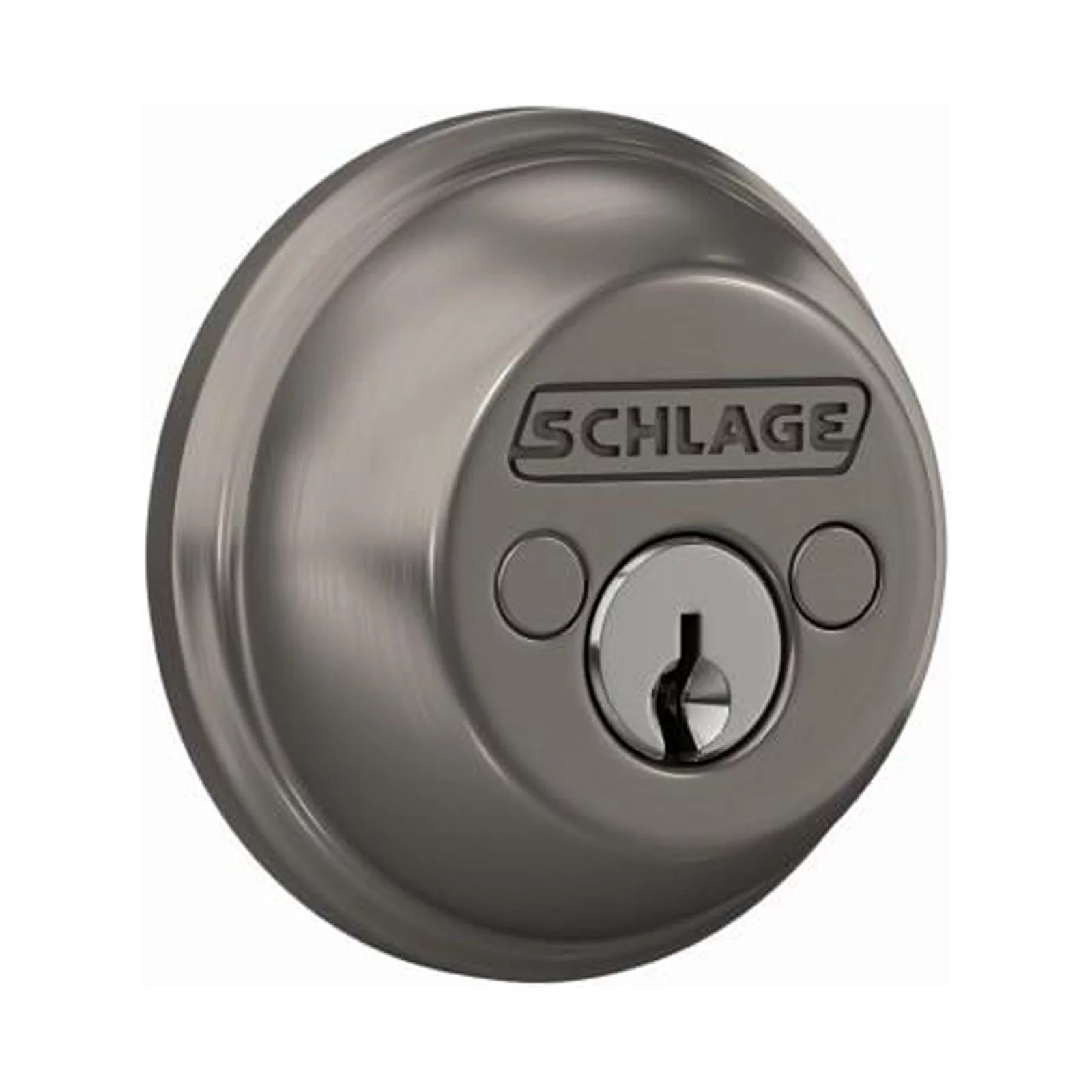 Schlage B62NG619 Double-Cylinder Deadbolt Lock, Satin Nickel - Quantity 1