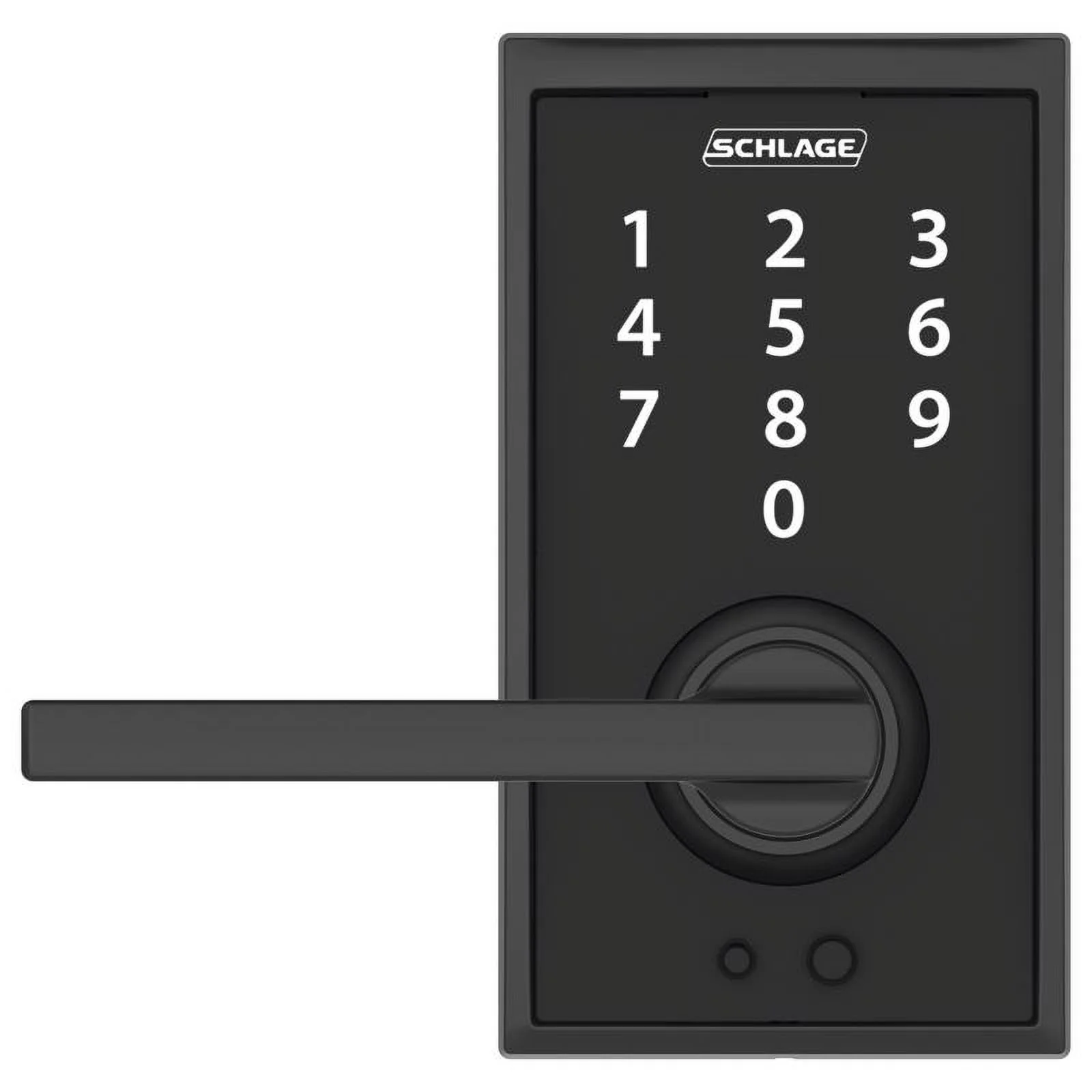 Schlage Matte Black Metal Touchscreen Lever