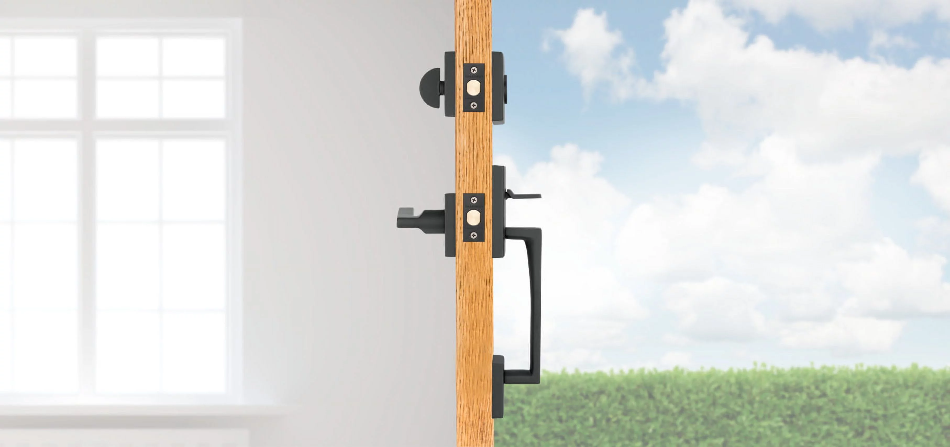 Baldwin Sc.Lajxsqu.R.Csr.Smt La Jolla Smartkey Single Cylinder Keyed Entry Handleset -