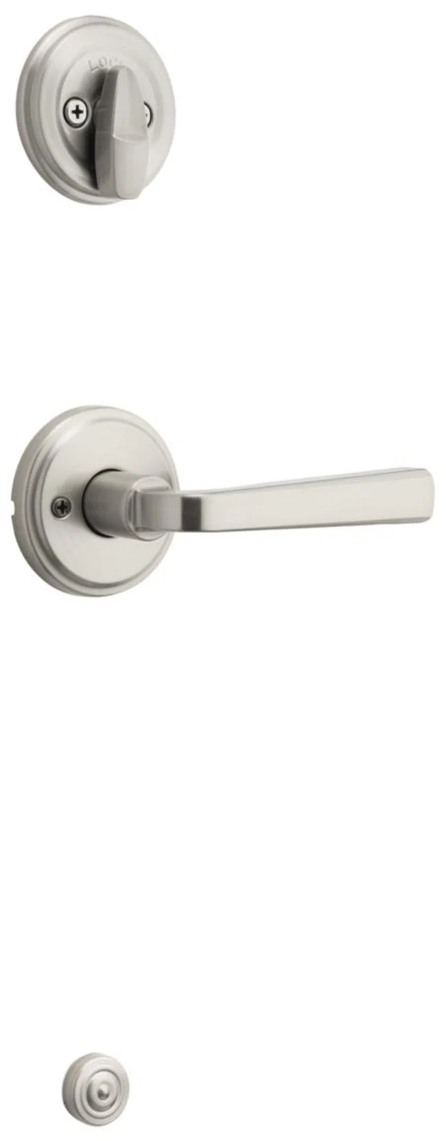 Kwikset 966Tdl.Univ Trafford Lever Single Cylinder Interior Pack - Nickel