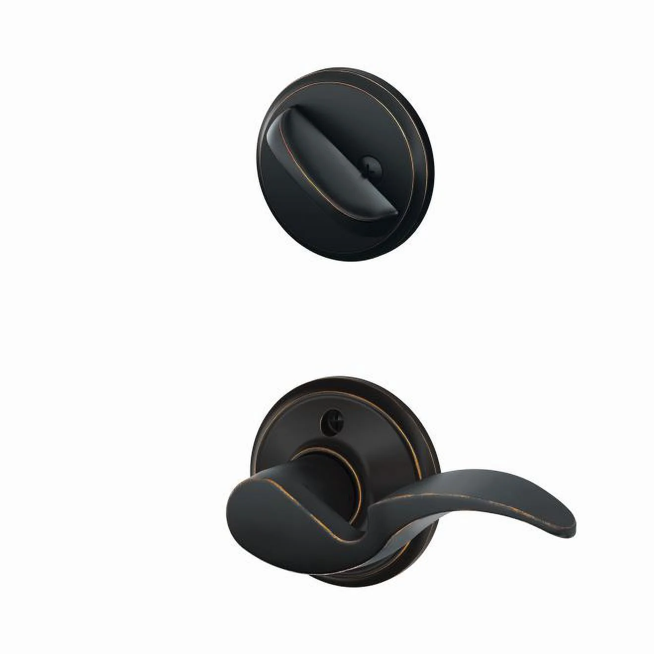 Schlage Lock F59AVA716LH Avanti Inside Trim Left Hand Aged Bronze