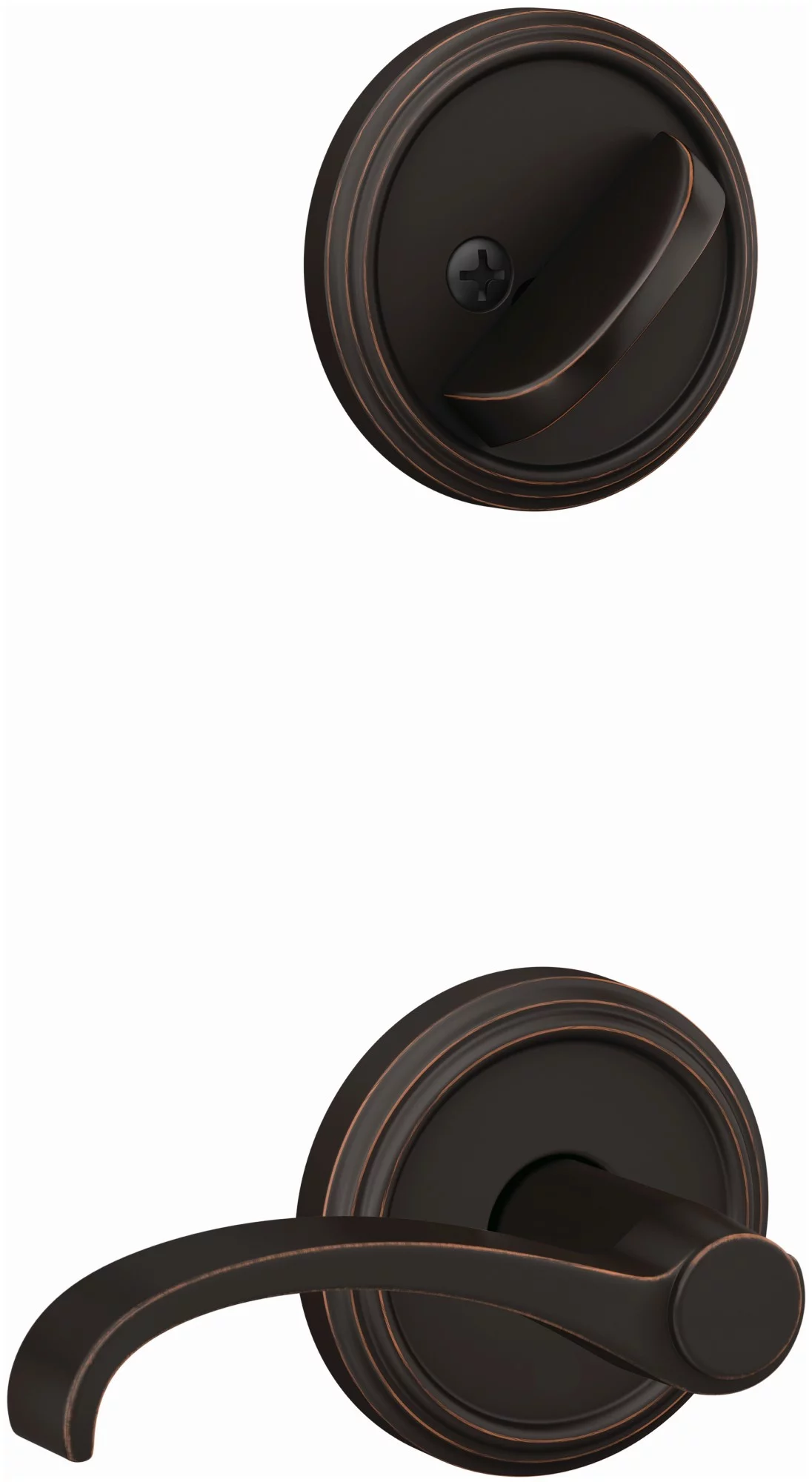 Schlage Fc59-Wit-Ind Custom Single Cylinder Keyed Entry Interior Only Pack - Bronze