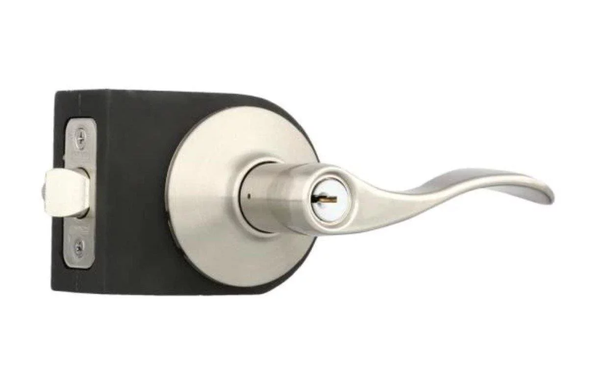 Schlage Accent Satin Nickel Keyed Entry Door Lever