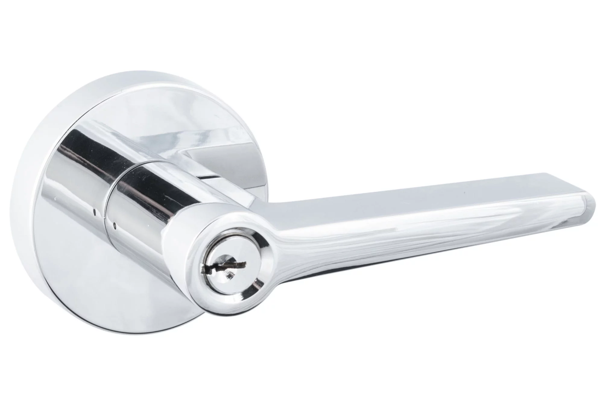 Sure-Loc Bs107-Rd Basel Single Cylinder Keyed Entry Door Lever Set - Chrome