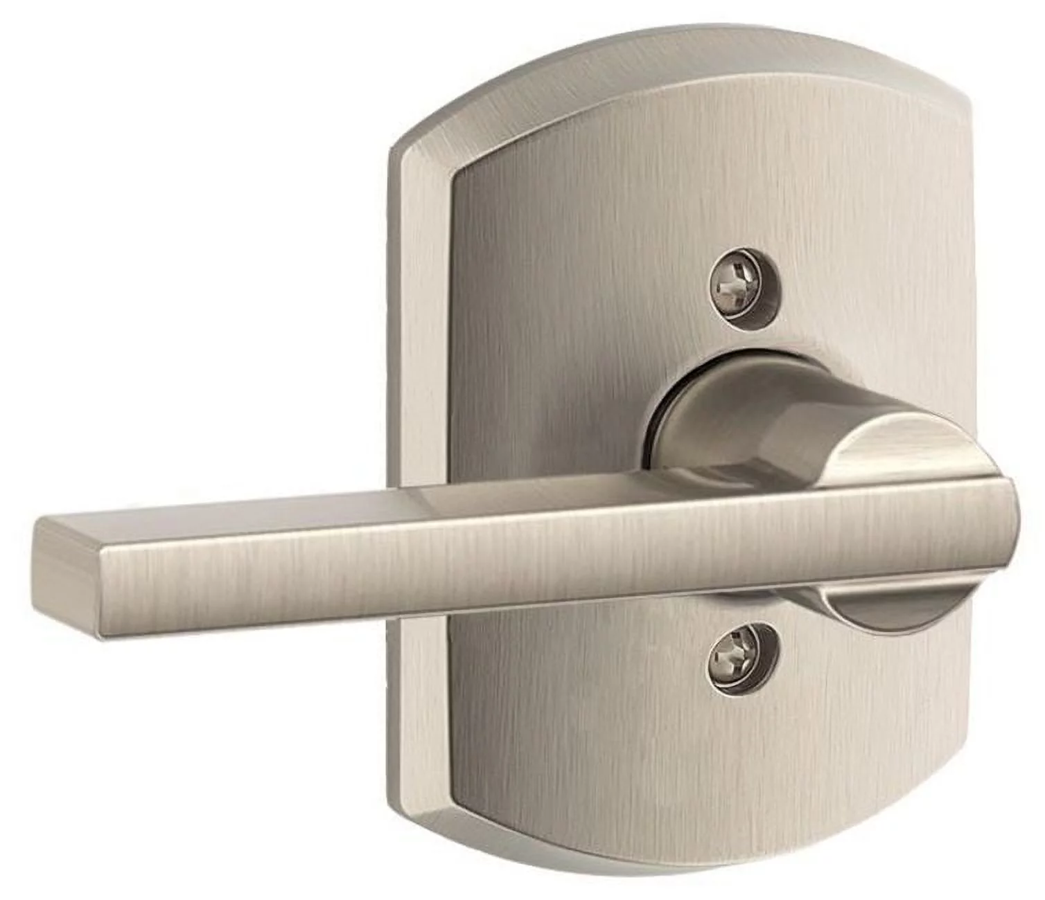 Schlage F170-Lat-Grw Latitude Non-Turning One-Sided Dummy Door Lever - Nickel
