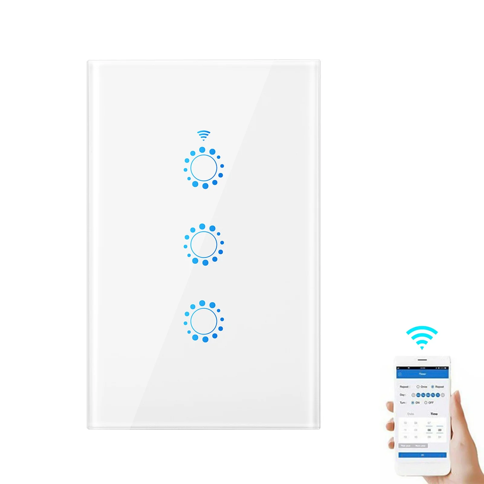 Smart Switch, Compatible With Wire No Hub Compatible With Countdown With Countdown Needs Wi-fi Switch Voice Remote Switch Switch Voice No Hub Required Needs Wire No Adben Iuppa