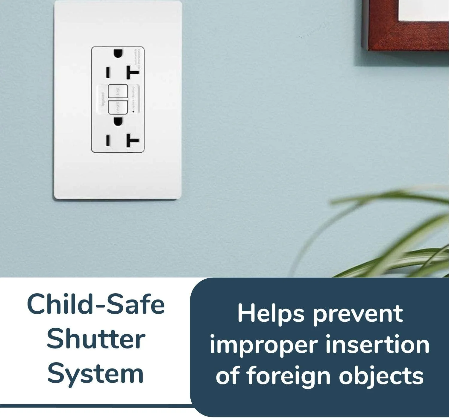 Legrand - Pass & Seymour Radiant Self-Test GFCI Outlet, White GFCI Outlet, GFCI Outlet 20 Amp, Tamper-Resistant GFCI Outlet, 2097TRWCCD12, 1 Count