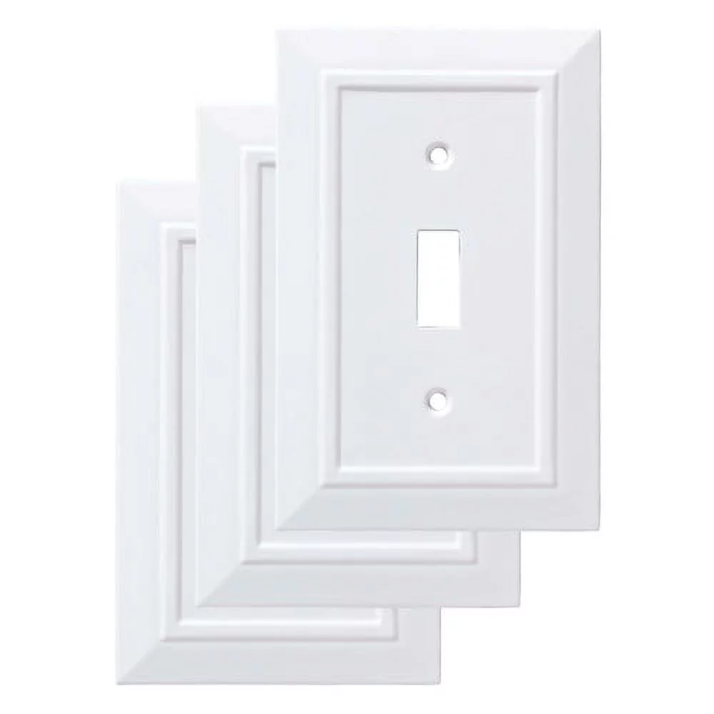 Franklin Brass Classic Architecture Single Switch Wall Plate, 3 Pack