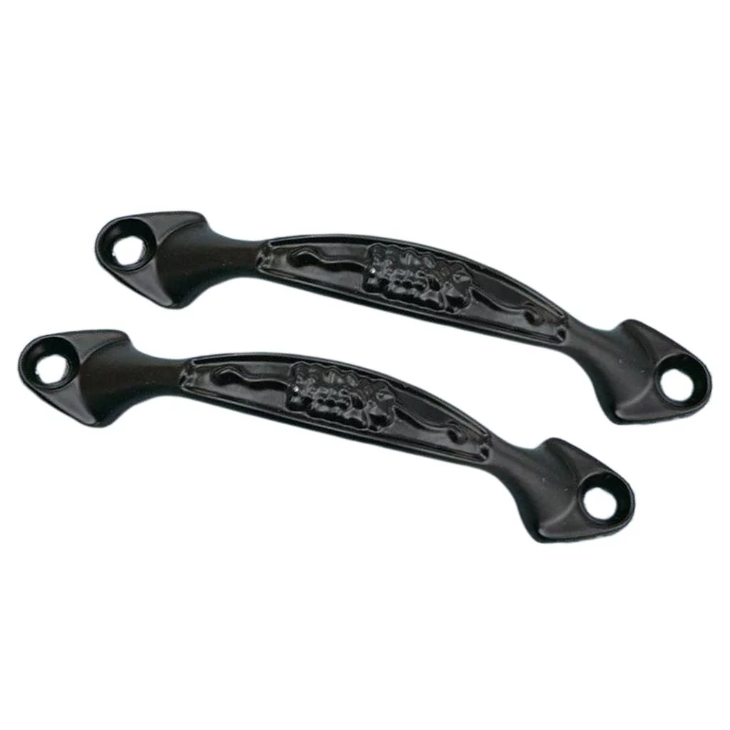 LOVIVER 5x2pcs Alloy Cabinet Door Pulls Handles Home Furniture Door Hardware A_Black