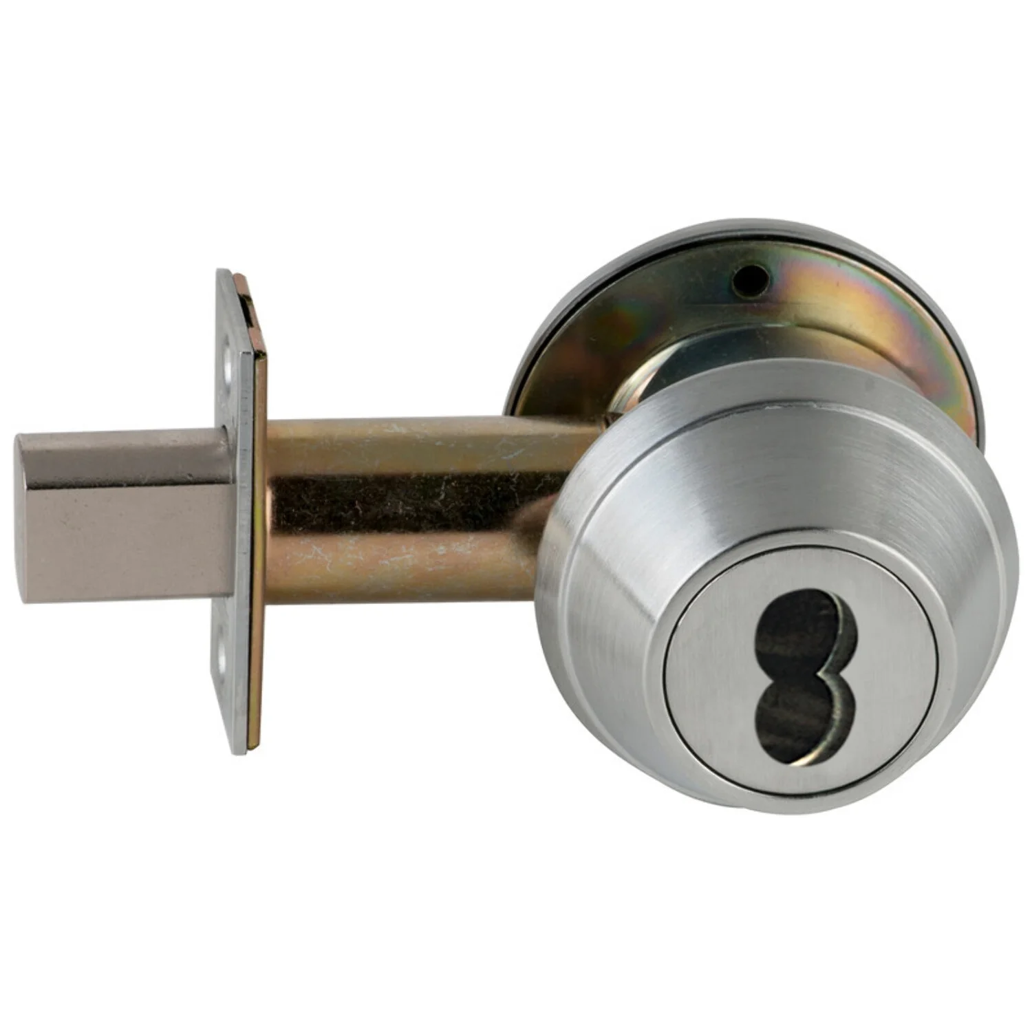 Schlage B660B 626 Grade 3 Single Cylinder Deadbolt 2-3/4 Backset SFIC Prep Less Core Satin Chrome Finish