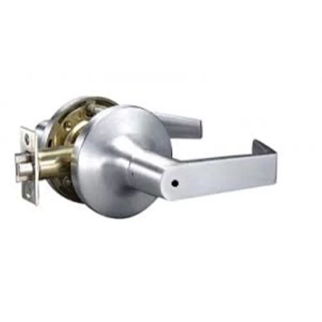 2.75 in. Backset Commercial Privacy Pacific Beach Lever Grade 1 Cylindrical Lock, Satin Chrome