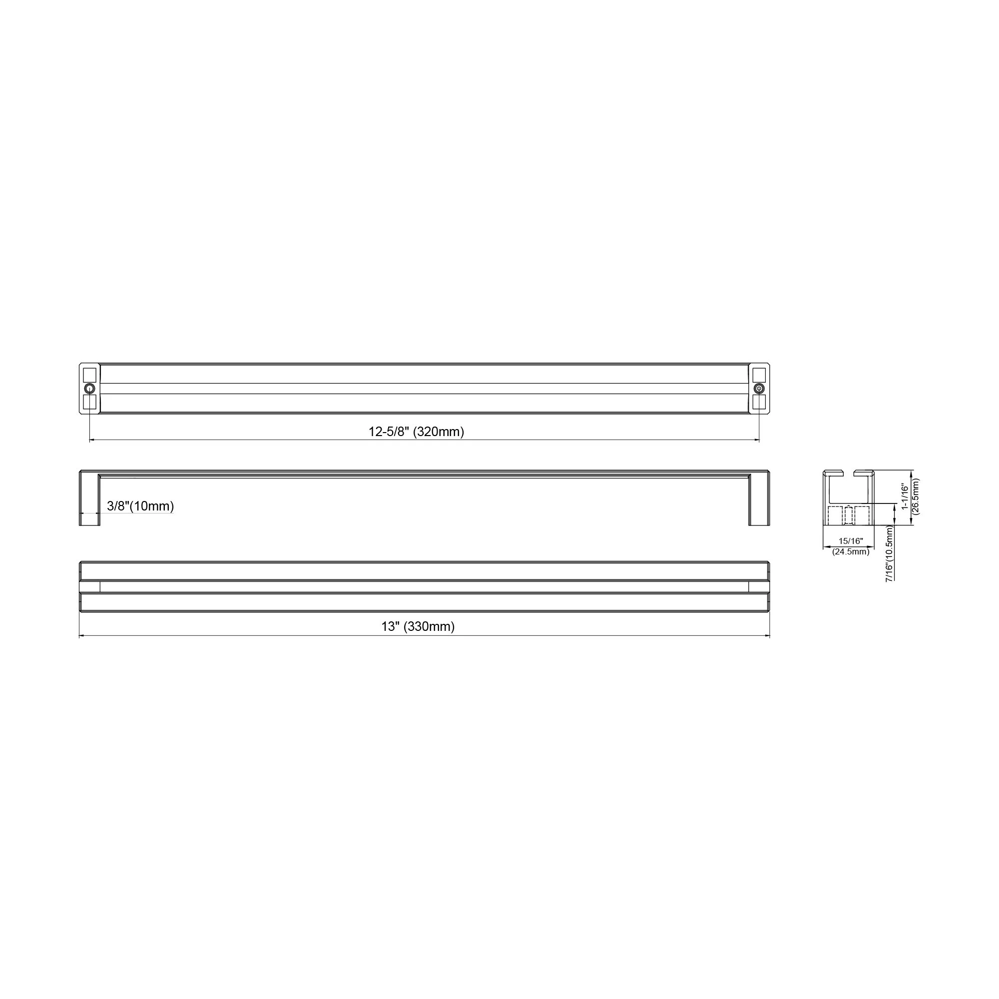 Dowell Series 3137 Handles (320mm/12.6