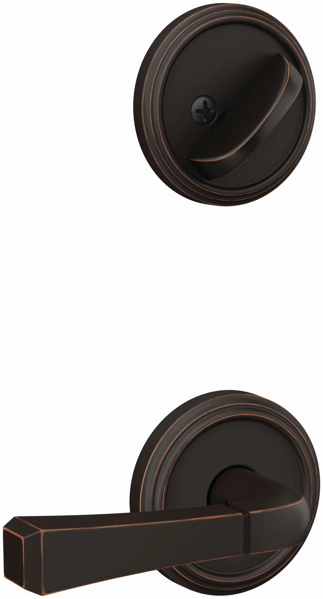 Schlage Fc59-Rvt-Ind Custom Single Cylinder Keyed Entry Interior Only Pack - Bronze