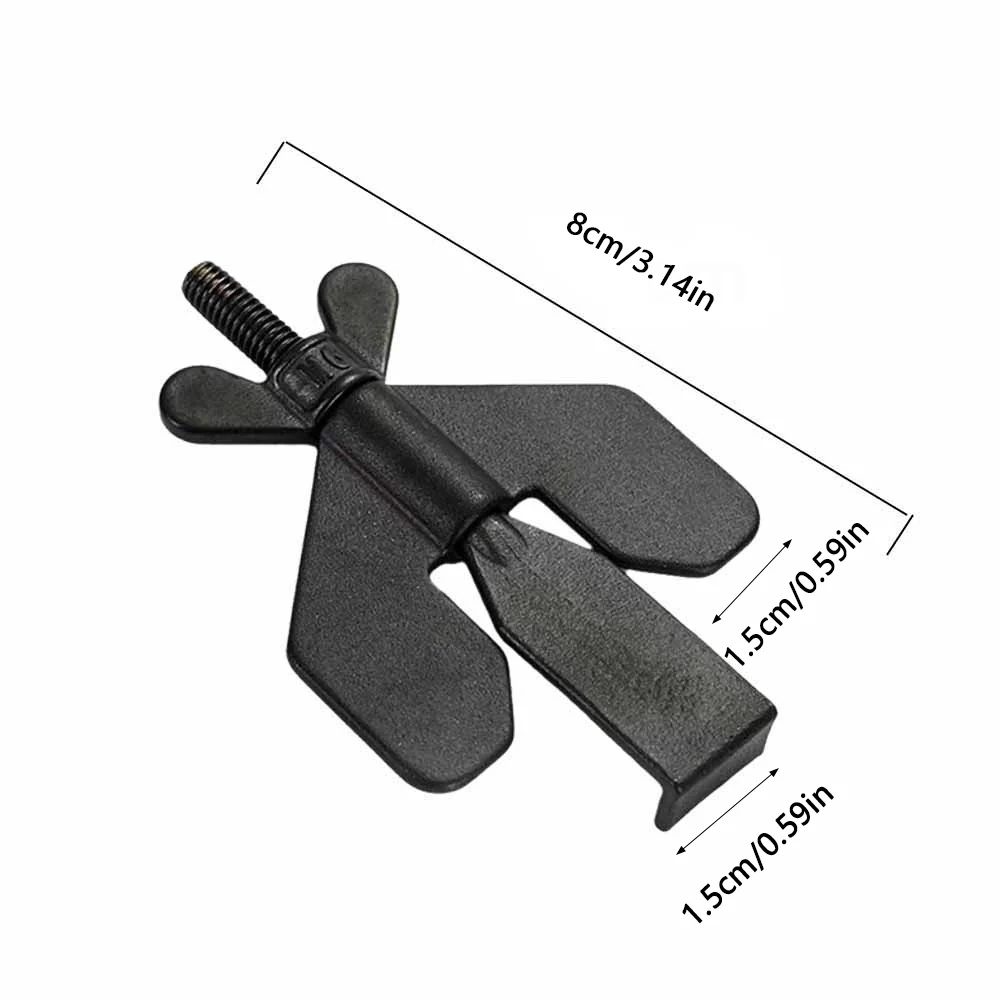 TOP-MAX Portable Door Lock 304 Stainless Steel Bolt Lock 8cm/3.14in Door Lock for Hotel Dormitory Office Security Black