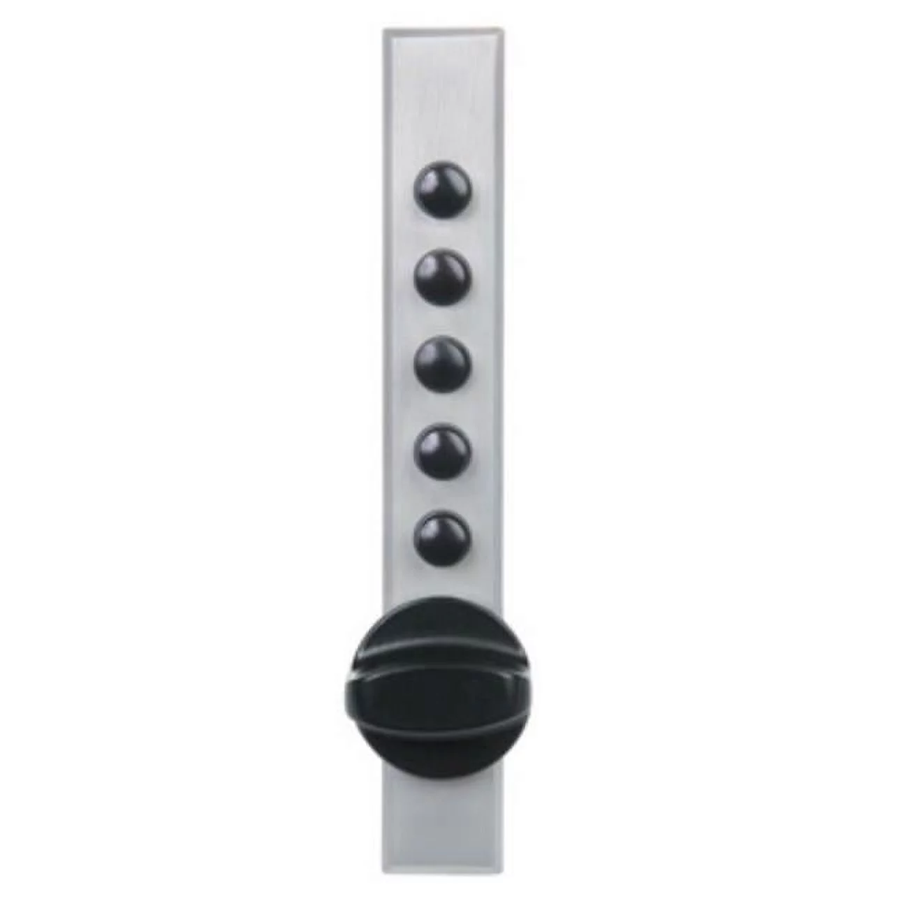 Simplex  Wood Door Keyless Cabinet Lock with Cross-Throw, Auto-Lock & Trim Plate - Satin Chrome