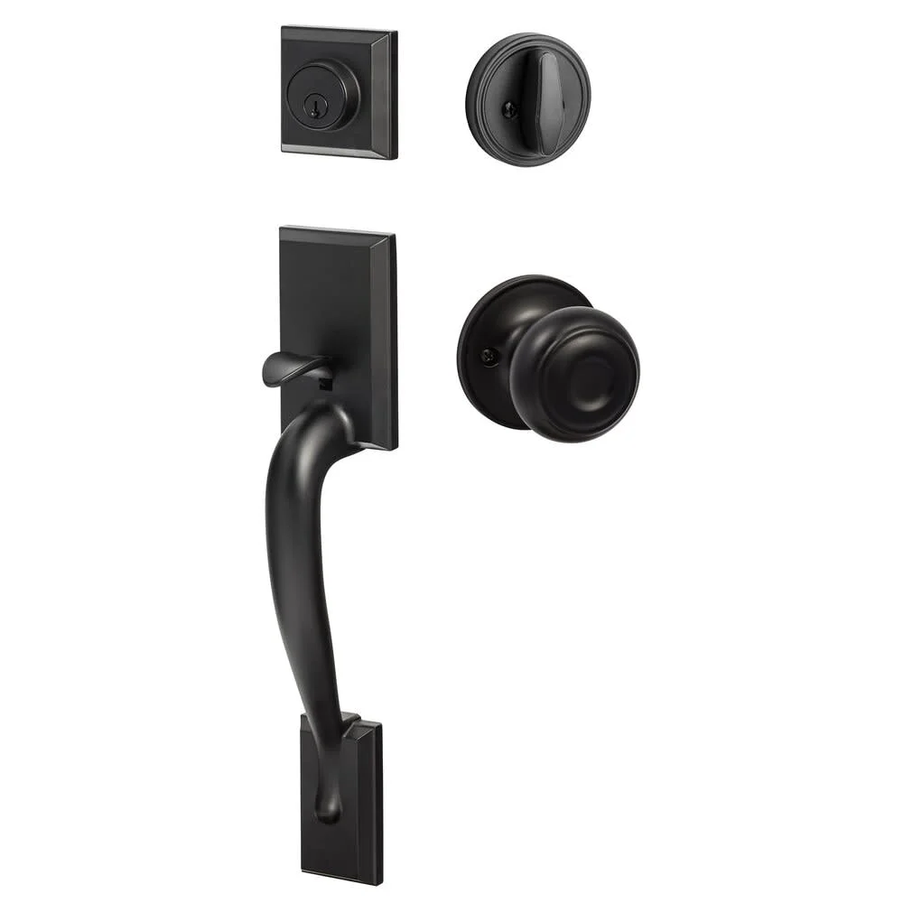 Sure-Loc Ma507-Jn Madison Sectional Single Cylinder Keyed Entry Handleset - Black